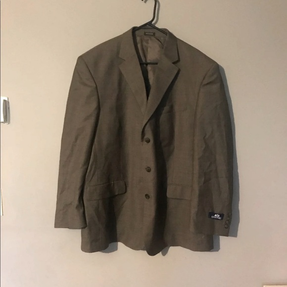 Mens 48R Stafford grey suit jacket with matching dress pants. - Picture 1 of 10